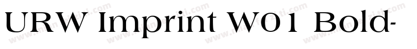 URW Imprint W01 Bold字体转换